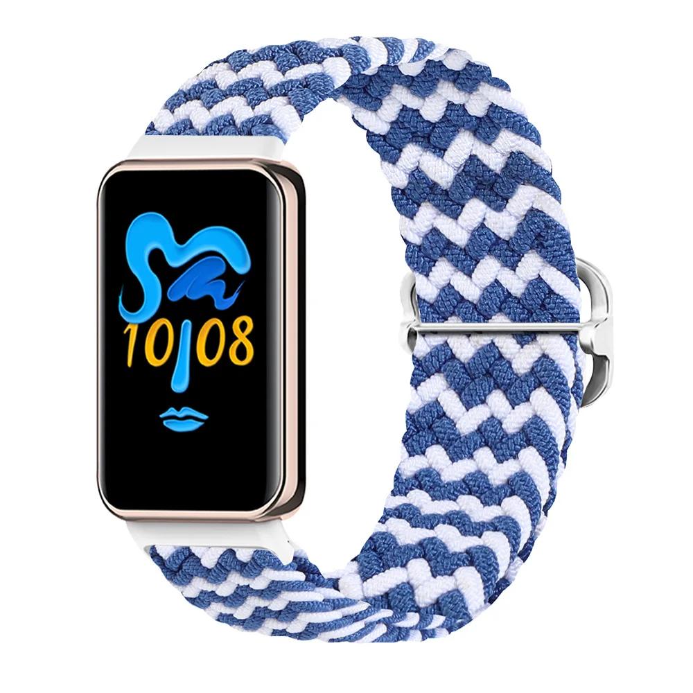 Эластичный нейлоновый ремешок Solo для браслета Honor Band 9 Женский Мужской Плетеный ремешок-петля с металлической застежкой для Honor Band 10 Correa