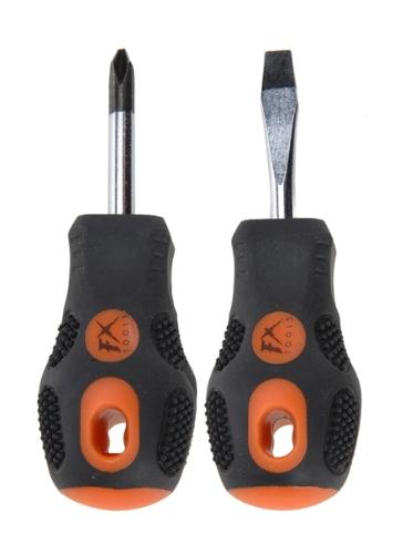 Short Cross & Flathead Screwdriver Set