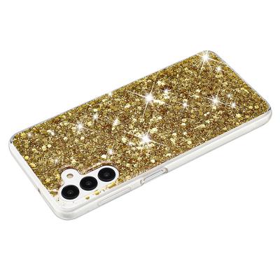 Для Samsung Galaxy S24+ ТПУ Чехол для телефона Эпоксидный с блестящей пудрой Чехол для мобильного телефона