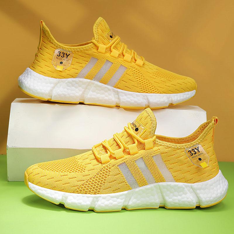 Мужские сетчатые кроссовки больших размеров 39-47 - Дышащая спортивная обувь для бега в зале, Легкая повседневная спортивная обувь