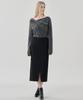 Hye Young Kim Cord Set Tailored H-Line Maxi Skirt - Black