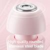 Double Heads Women Electric Shaver USB Rechargeable Waterproof Portable Face Body Bikini Area Arm Leg Hair Removal Epilator Razor Trimmer