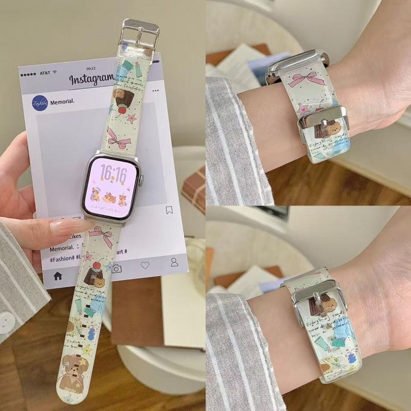 Мультяшный ремешок для часов Apple 11-го поколения iWatch, Huawei Fit43 и Xiaomi 9Pro