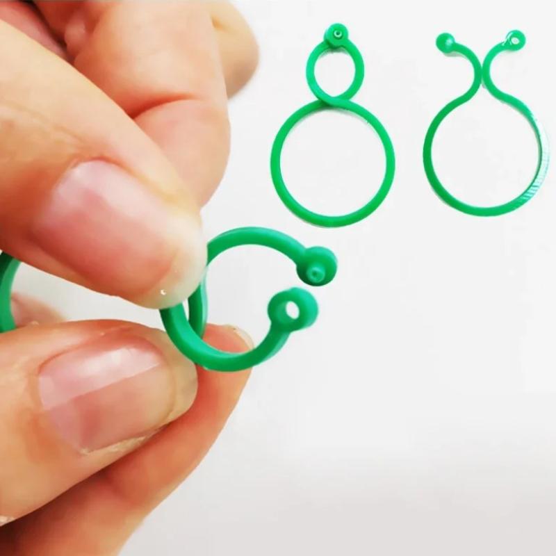10-50PCS Garden Vine Strapping Clips Plant Bundled Buckle Ring Holder Tomato Plant Stand Support Tool Garden Tomato Grapevine Ties