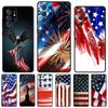 Чехол для телефона с флагом США Для Samsung Galaxy S24 S25 S23 S22 Ultra Note 10 20 Plus S20 S21 FE Чехол