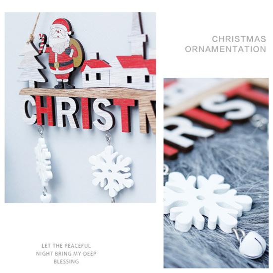 Подвесная бирка Декор Красивая тонкая работа Компактная подвесная бирка Декор С Рождеством Санта-Клаус Тег Знак Кулон Подвесной орнамент