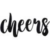 1 шт. Декор для стен Cheers Знак Cheers Металлическая ванная комната Знак Cheers для дома, Наклейка на стену для гостиной Железный Арт Силуэт Домашний декор