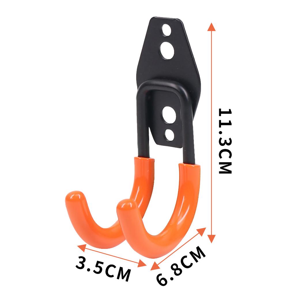 1 шт. Велосипедный гаражный крюк для тяжелого хранения, крепеж, настенное крепление, нескользящий подвесной крюк, высокая грузоподъемность, квадратный металлический крюк, садовый инструмент