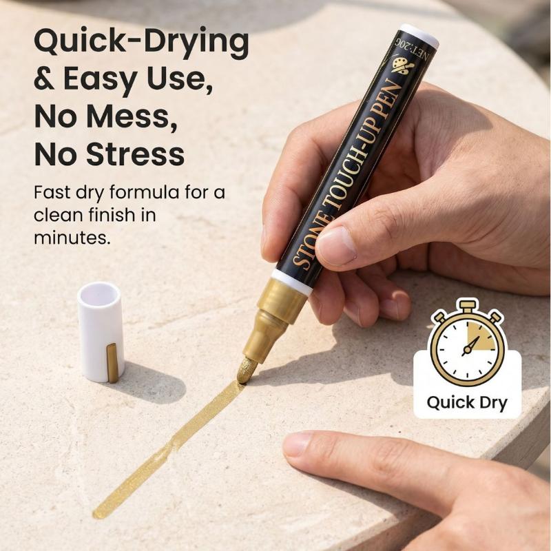 Durable Tombstone Marker Pen Weatherproof Ink for Persistent Gravestone Art