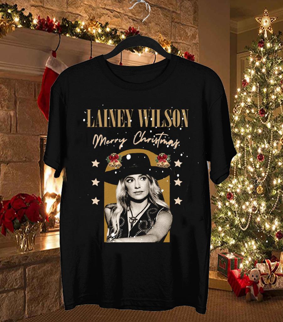 Merry Christmas Lainey Wilson 2024 Gift For Fan Cotton S to 5XL T-shirt GC2665