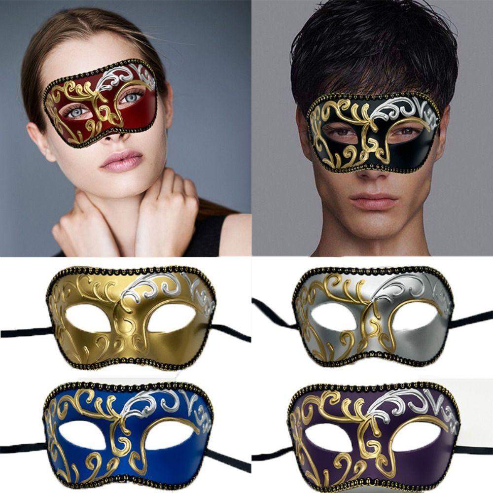Маска для лица на глаза, полумаска для лица, венецианская маска для джентльмена