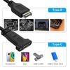 Thzzhnno USB 3.2 Gen 2 C 10Gbps front panel adapter cable 0.5M, motherboard header extension cable, USB 3.1 Type 20 pins from C female Type-E male