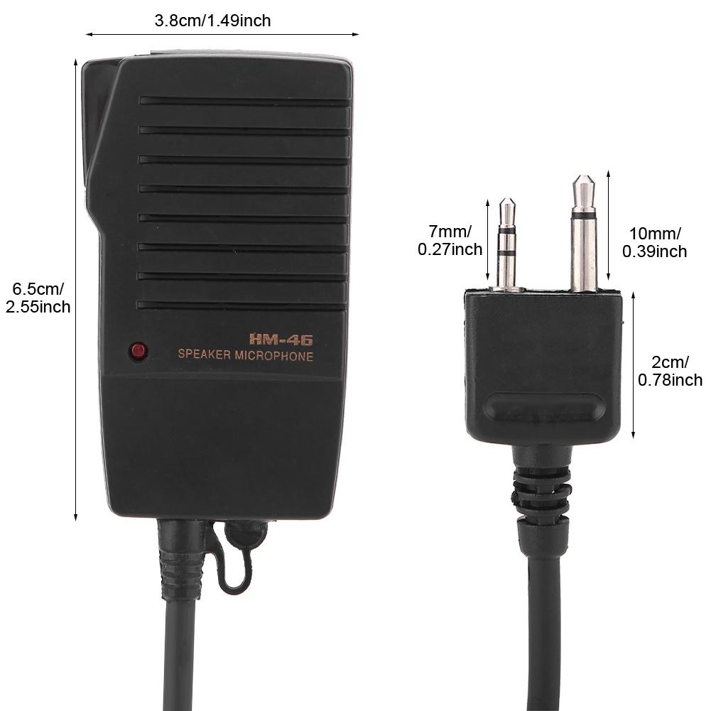 HM-46 Ручной динамик-микрофон для радиостанций ICOM IC-V8 V82 V85 IC-T2H T8A 2AT E90 W32A