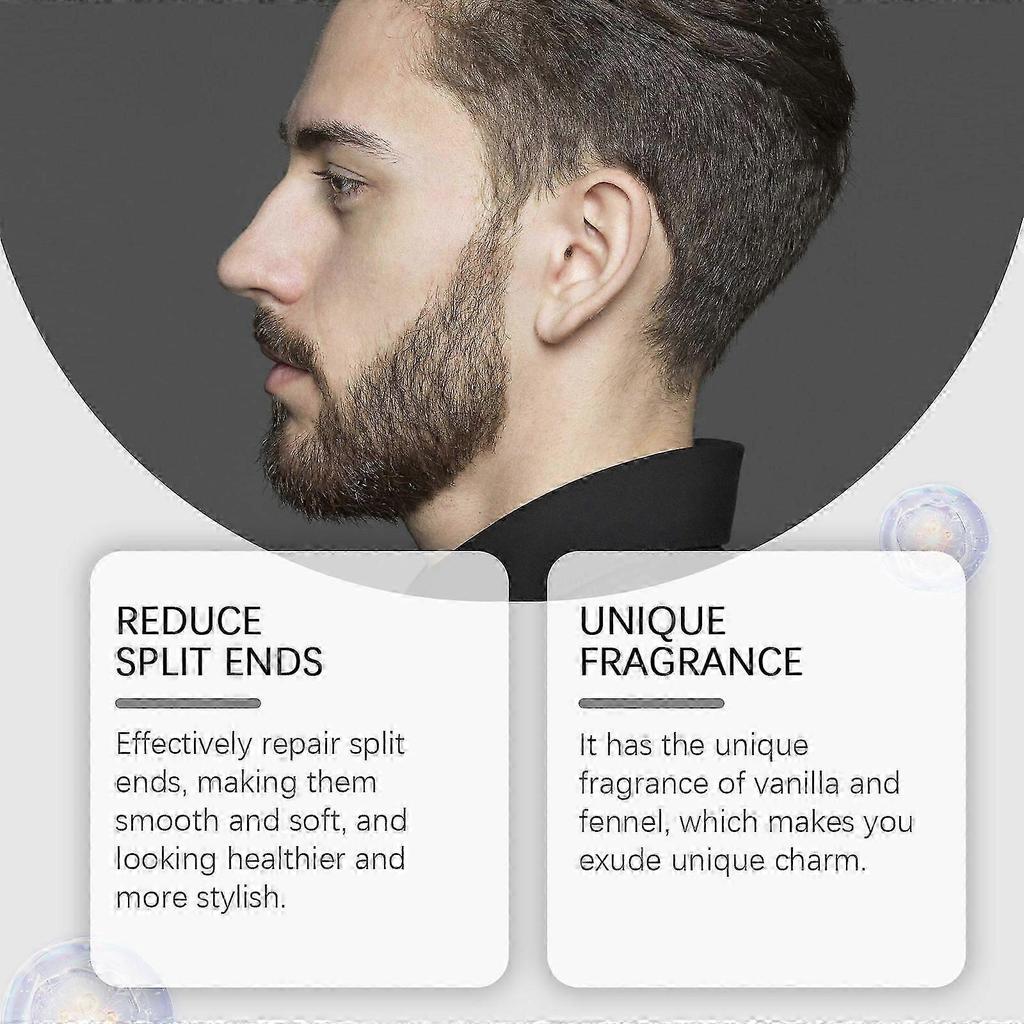 Vanilla Beard Care Essential Oil Moisturizing Gentle Cleaning for Men 30ml