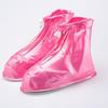 1 Pair PVC Rain Shoe Covers Zipper Closure Convenient Women Shoes Boots Overshoes
