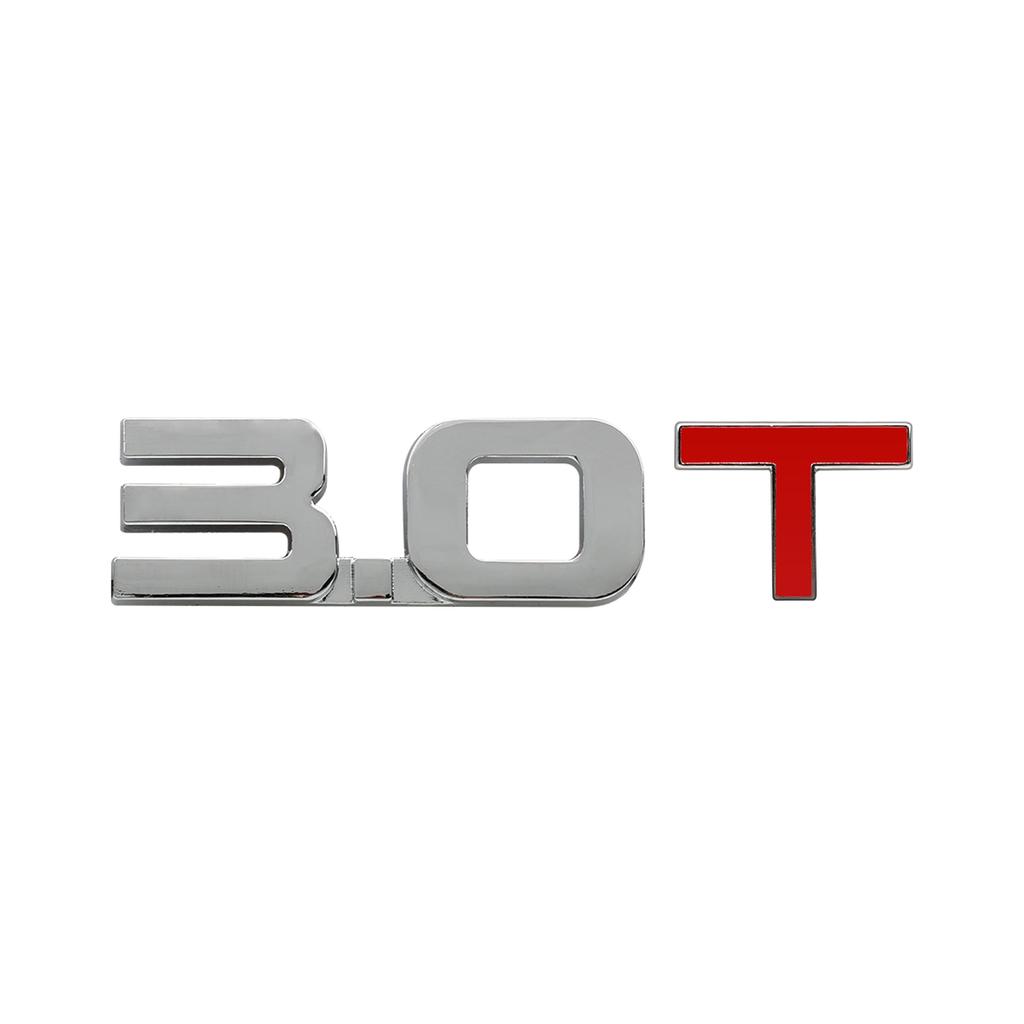 Новейшая автомобильная 3D металлическая наклейка с логотипом 1.3T 1.4T 1.5T 1.6T 1.8T 2.0T 2.2T 2.4T 2.5T 2.8T 3.0T Высококлассная универсальная наклейка для стайлинга автомобилей