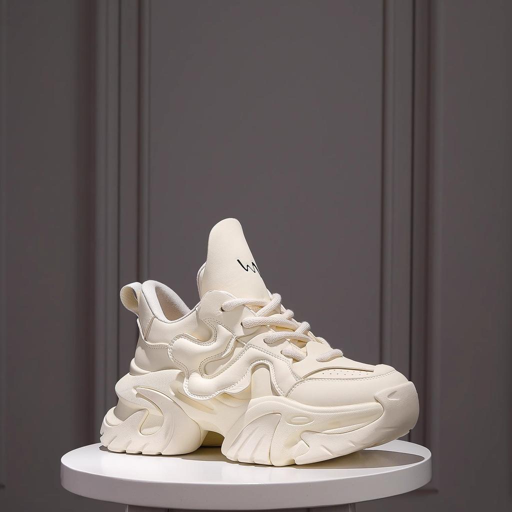 Женская весенне-летняя повседневная спортивная обувь с толстой подошвой и увеличенной сеткой