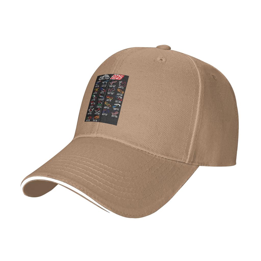 Calendar season  MotoGp circuits Cap Casual Baseball Caps Adjustable Hat Hip Hop Summer Unisex Baseball Hats Customizable