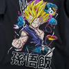 Футболка с принтом из аниме Dragon Ball, короткий рукав, мужская и женская, летняя новинка 2025, модная, повседневная, хлопковая, популярная