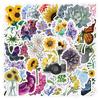 50Pcs/Set Colorful Flowers Art Series 01 Stickers DIY Fashion Waterproof Doodle Decals Stickers