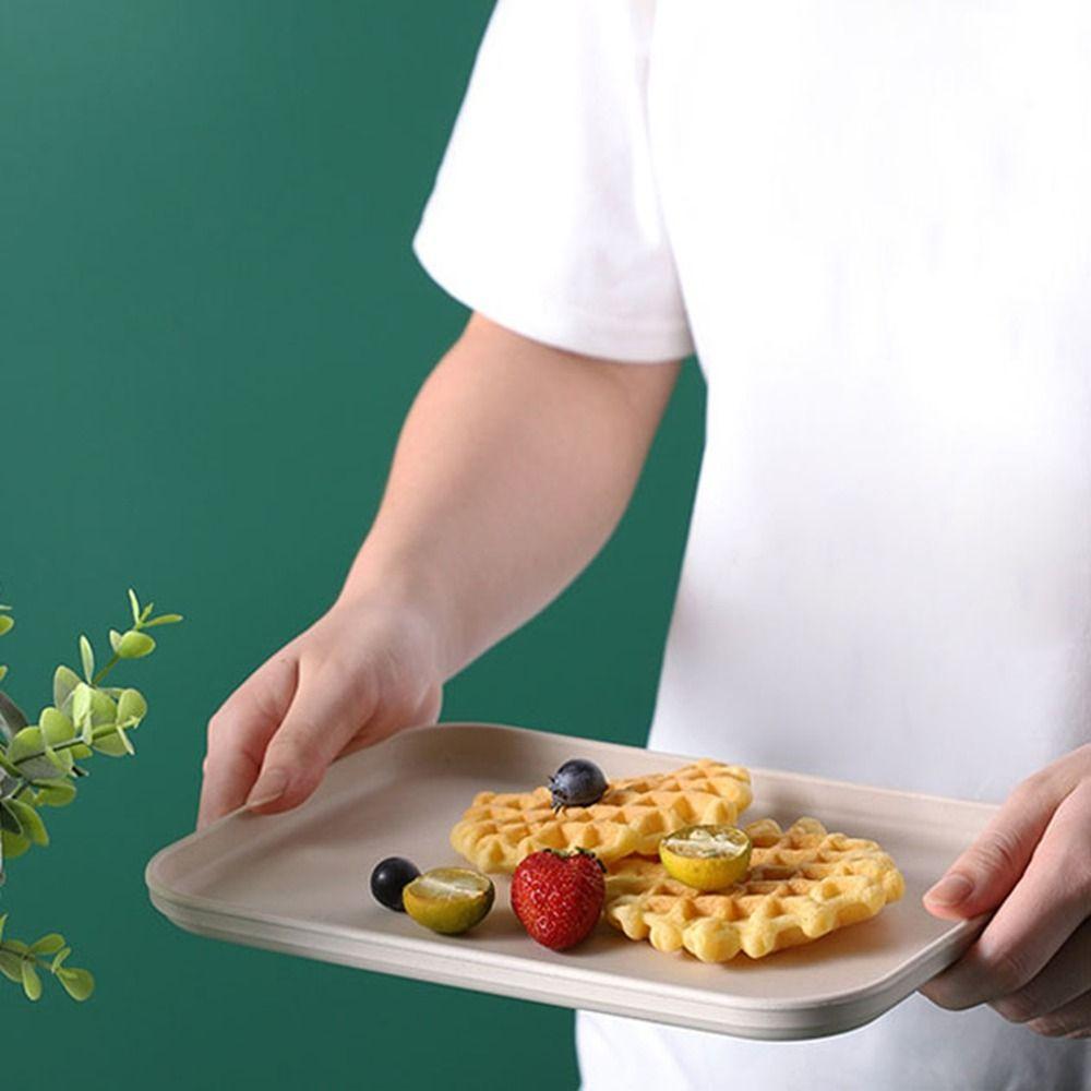 Экологичный поднос для хранения из пшеничной соломы, большой вместимости, поднос для фруктового салата для дома