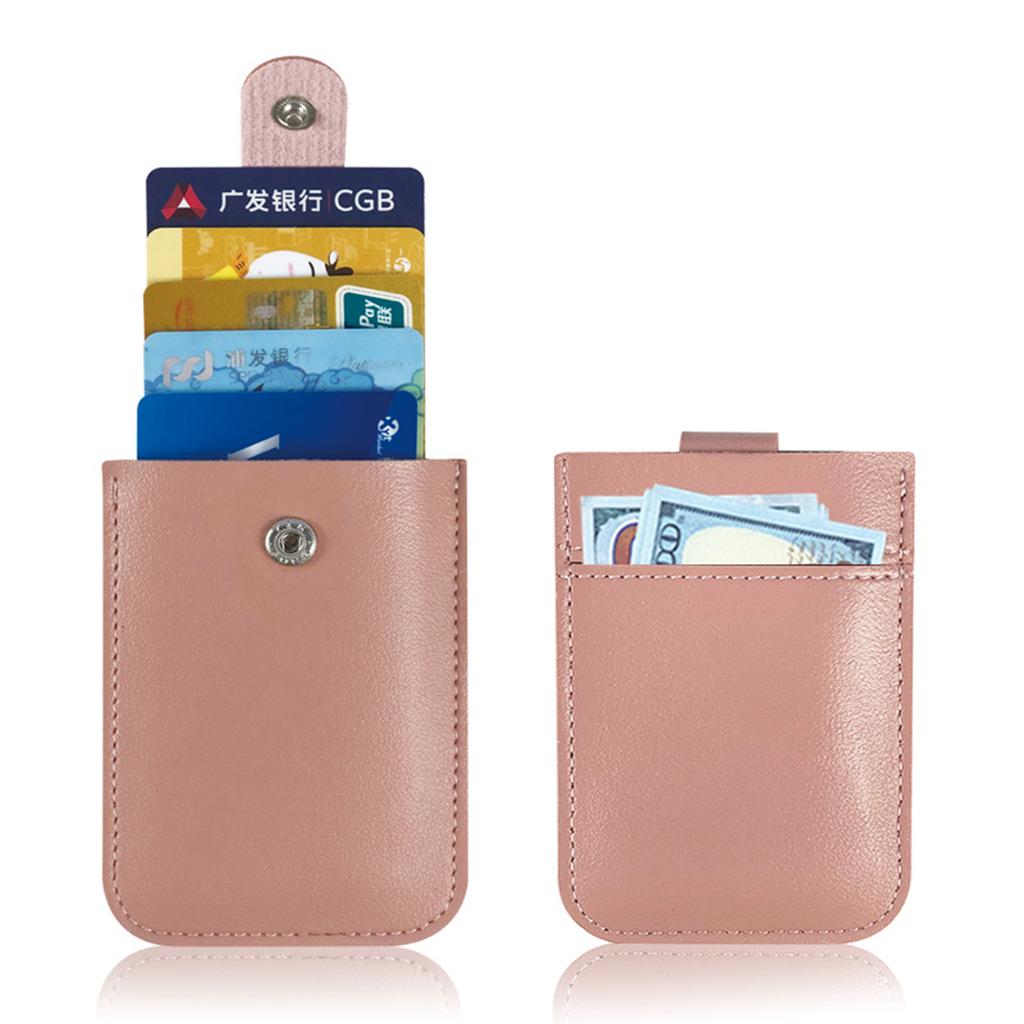 Тонкий повседневный держатель для кредитных карт для мужчин и женщин, кожаный кошелек для карт, деловой кошелек