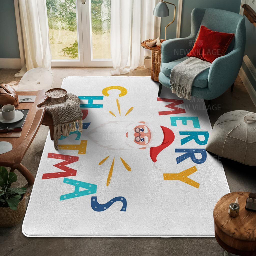 Ковер у входа в дом Домашний коврик у двери Гостиная Ванная Комната Ноги ванная комната Нескользящие коврики с водопоглощением для ванной Счастливого Рождества зима