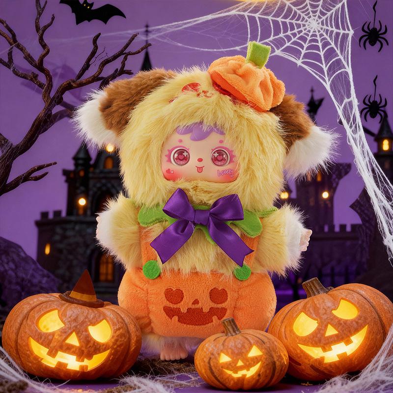 Samuel Blind Box Halloween Carnival Vinyl Plush Pendant Blind Box Pumpkin Doll Girl Gift