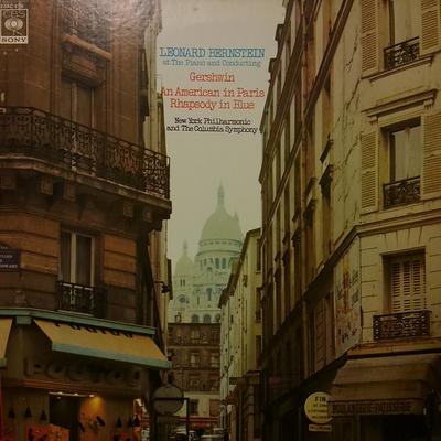 Виниловая пластинка LEONARD BERNSTEIN NEW YORK PHILHAR Гершвин Американца в Париже Рапсодия 23AC576 CBS SONY 1978 Япония Obi Классика Б/у