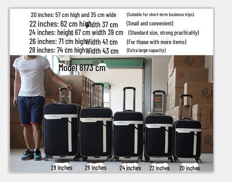 Универсальный деловой чемодан на колесах с замком — мужской и женский, 20", 24", 28" чемодан на колесиках для посадки