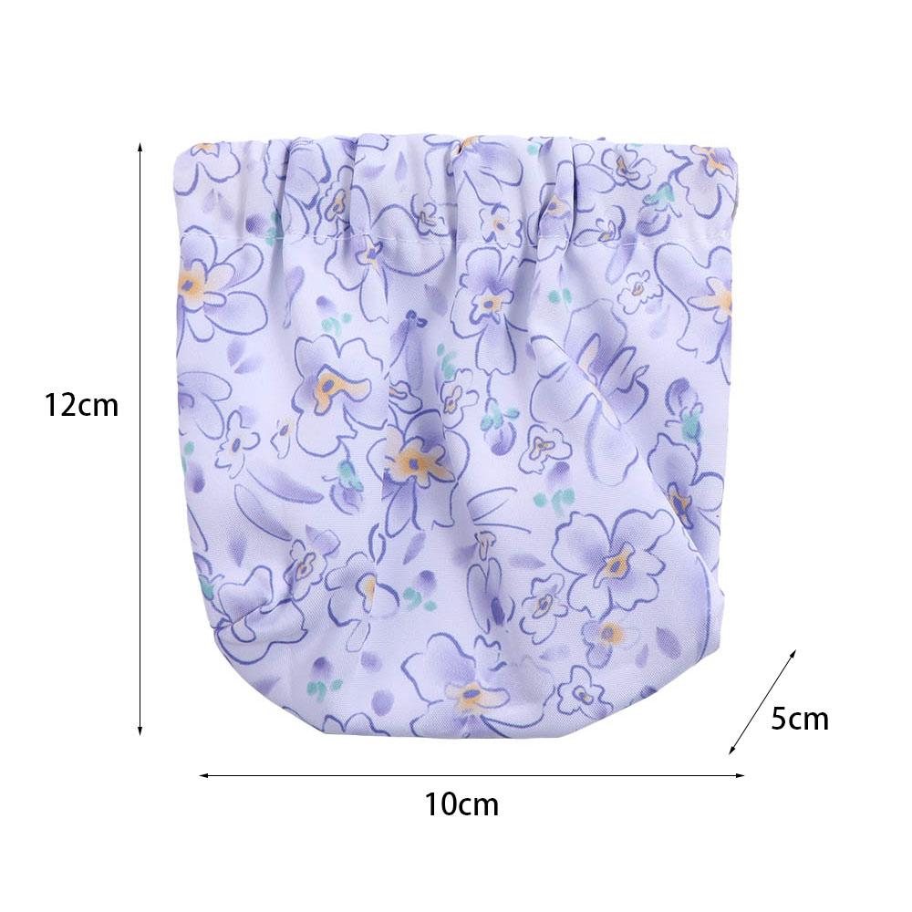 Cherry Cosmetic Bag Flower Leaf Spring Bag Sanitary Napkin Storage Bag Printing Coin Purse Outdoor