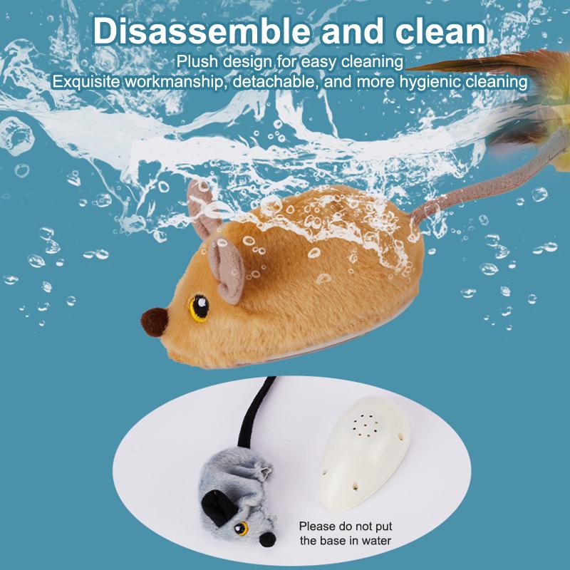Creative Remote Control Simulated Mouse Toys Interactive Cat Toys Mouse Moving Cat Toys Funny Pet Cats Toys Pet Supplies