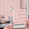 10 шт. 10x10 см Мозаичная плитка Наклейка на стену ПВХ Водонепроницаемые Кристаллические мозаичные плитки Самоклеящиеся Креативные наклейки с плиткой-кирпичом