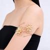 Adjustable Flower Bracelet Hollow Out Arm Ring Exquisite Armband  Beach