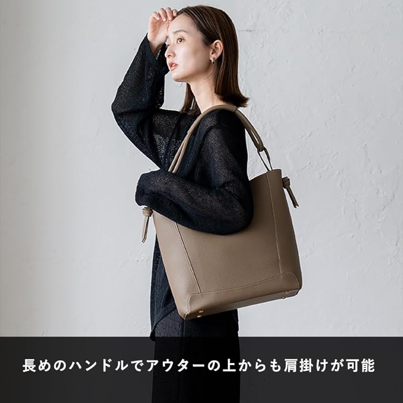 [VITAFELICE] Vita Felice one handle tote bag ladies inb-10143p (light gray)