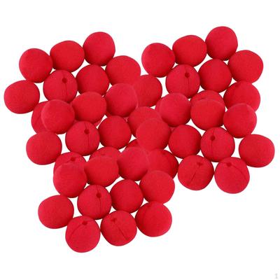 50x красные клоунские носы, аксессуары для костюмов, 5 см, новинка, милый универсальный реквизит для косплея, фотосессии для сцены