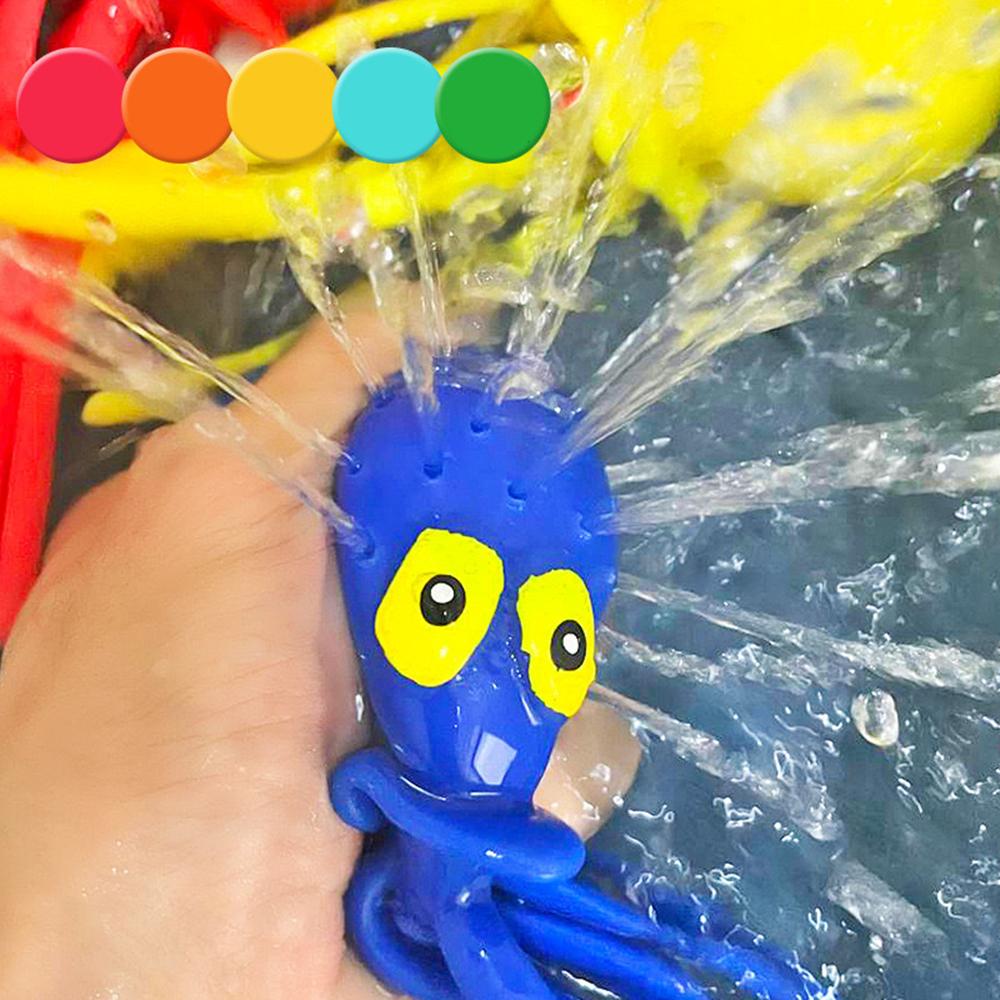 Игрушки Игрушки Губка для купания младенцев Впитывающая воду Осьминог Сжимающаяся Снятие стресса Летние игры в воде Игрушка для ванны для детей