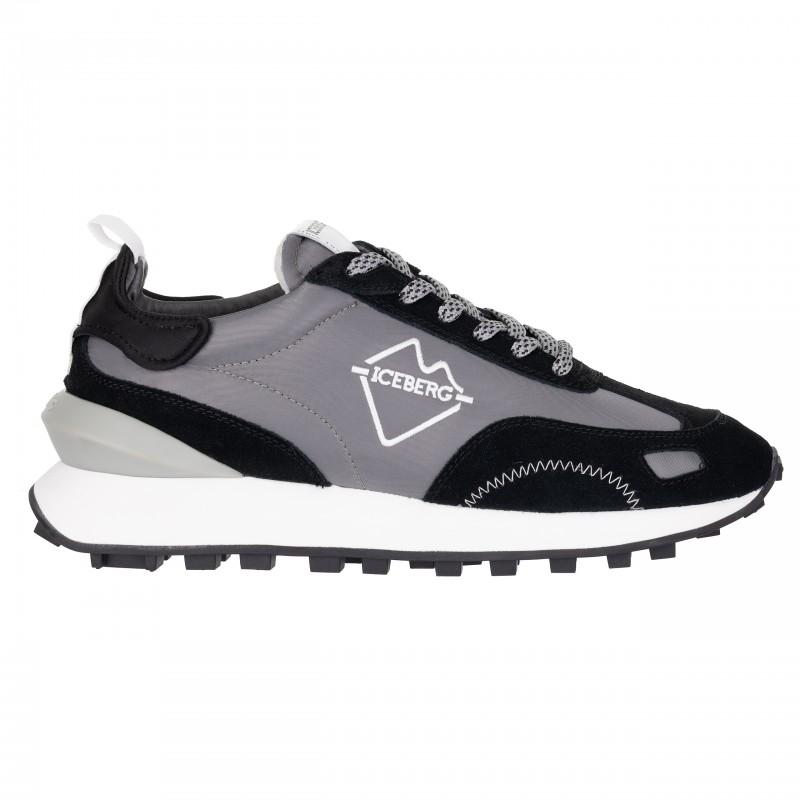 Iceberg Italian leather sneakers new grey - Size: 43