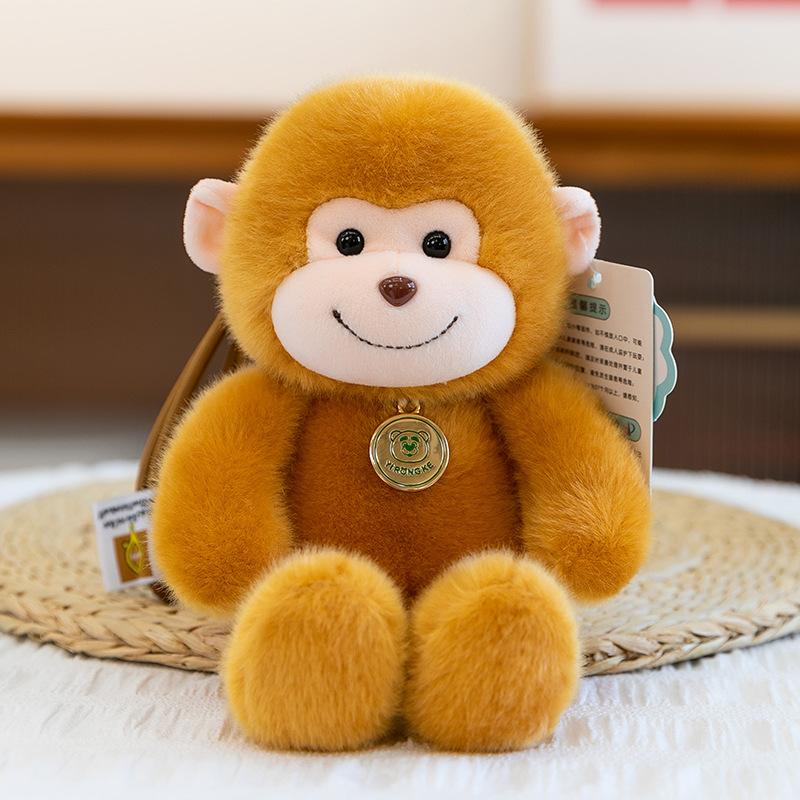 Cute jumping little animal doll panda rabbit cat bear doll palm treasure plush toy long leg doll