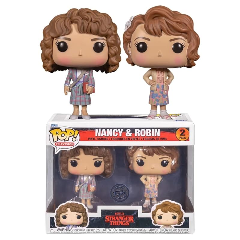 Funko POP! Очень странные дела - эксклюзивный набор из 2 виниловых фигурок: Нэнси и Робин