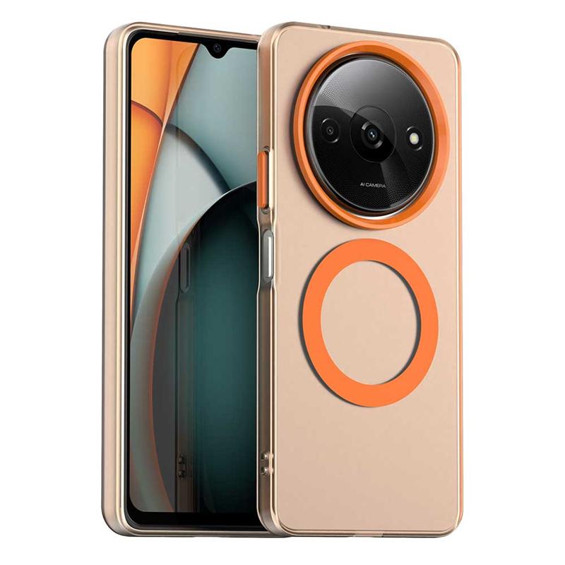 Прозрачный чехол для Xiaomi Redmi A3 Чехол для Redmi A3 A3X Магнитная адсорбция Беспроводная зарядка Полная задняя крышка для чехла Redmi A3