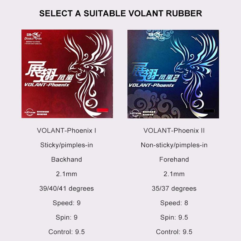 DOUBLE FISH VOLANT-Pheonix Накладка для настольного тенниса с петлей и быстрой атакой Накладка для пинг-понга с предустановленной губкой