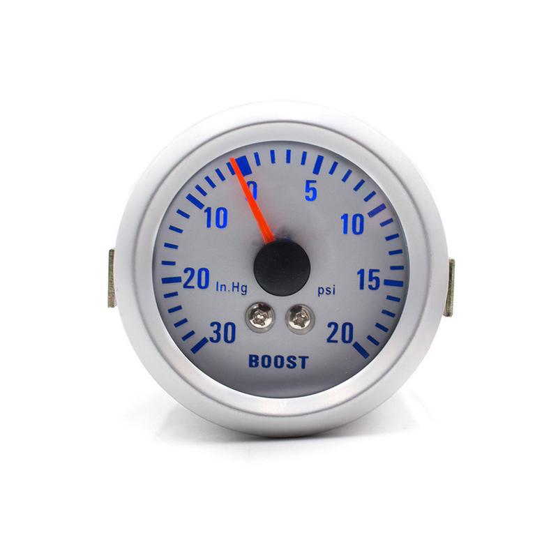 Турбо-датчик 52 мм (2 дюйма) -30 до 20 psi, 12 В, Синяя подсветка