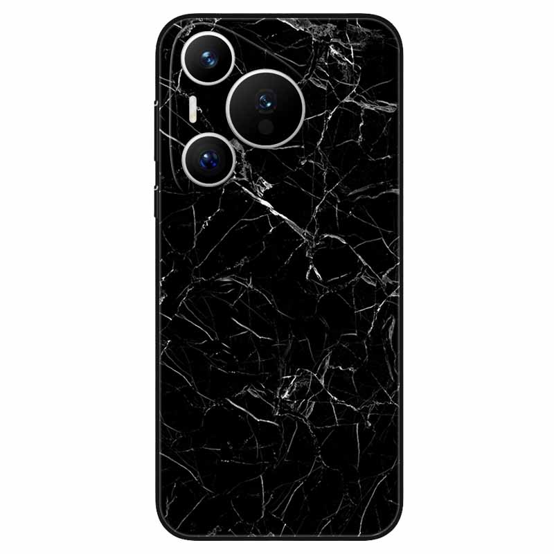 Чехол для Huawei Pura 70 / Pura70 Pro Мягкий Силикон Модный Мраморный Ударопрочный Чехол для Huawei Pura 70 Ultra P 70 Pro+ TPU Чехол