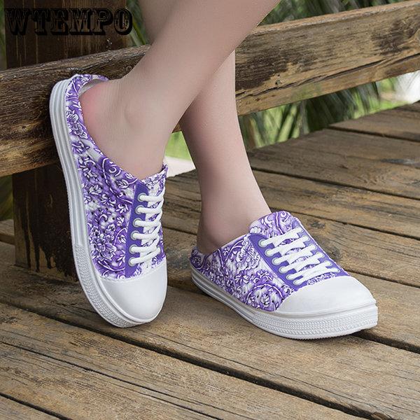 WTEMPO Women Summer Large Size Beach Sandals Female Slip-on Lightweight Breathable Outdoor Slipper Shoes