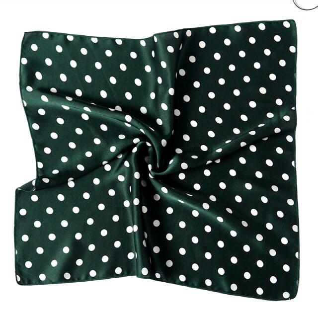 2021 Small Size Women Scarf Fashion Print Silk Scarves Square Neck Office Satin Handkerchief Bandana Foulard