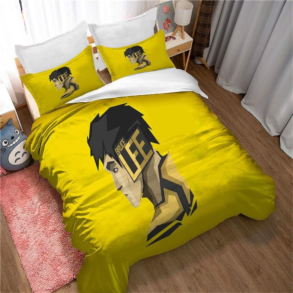 B-Bruces L-Lee Bedding Set Duvet Cover Bed Set Quilt Cover Pillowcase Comforter king Queen Size Boys Adult Bedding