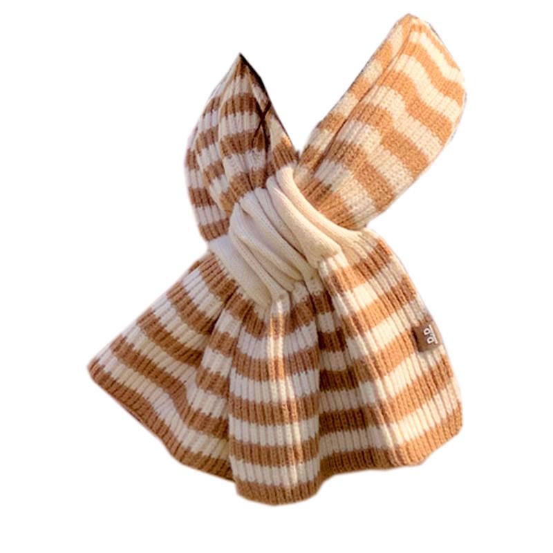 1 шт. модный шарф с крестиком, вязаный полосатый, теплый, утолщенный, шерстяной, шарф, шаль, накидка, ветрозащитный, для улицы