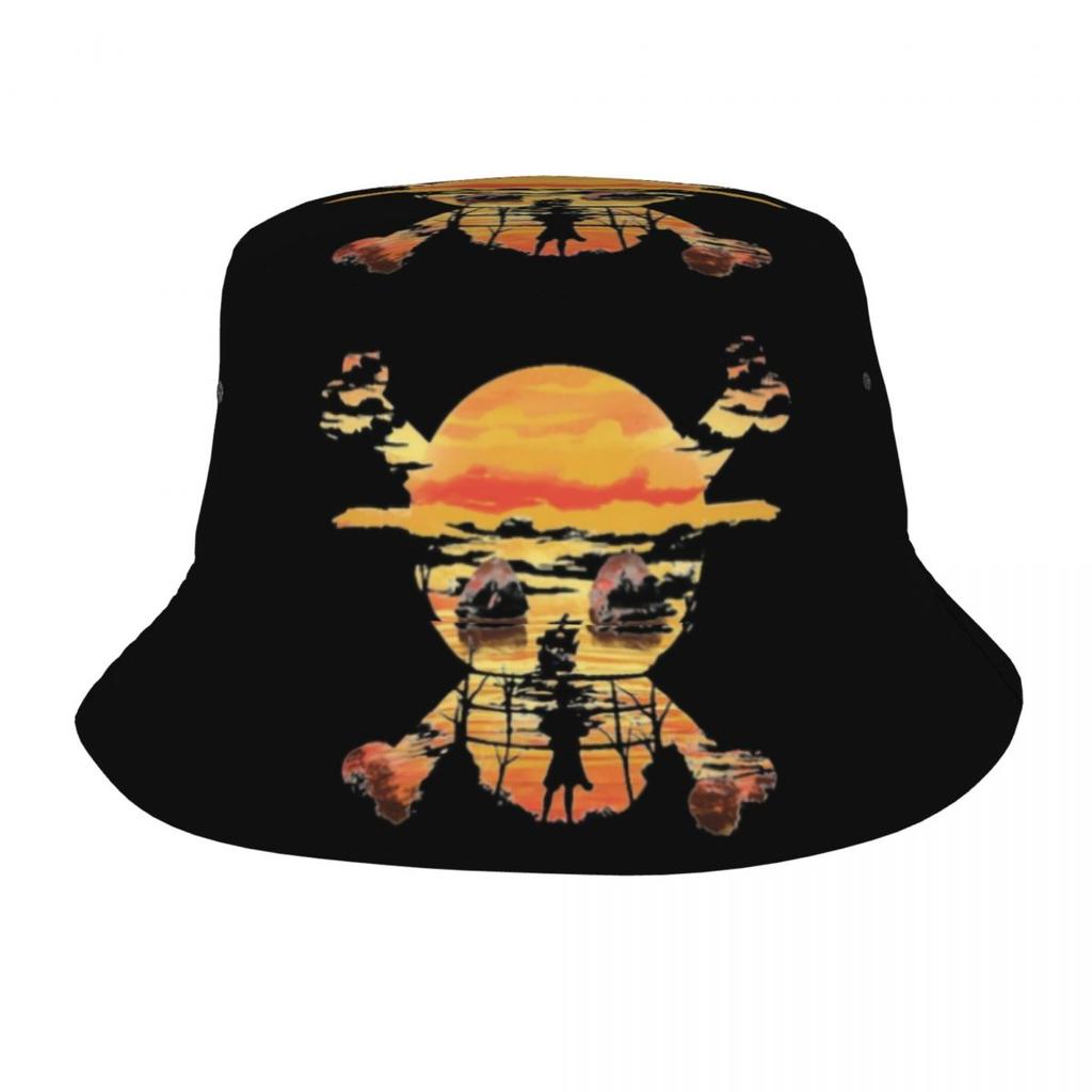 Straw Hat Crew Monkey D Luffy Bucket Hat Women Unisex Unisex Fashion One Pieces Pirates Skull Summer Fisherman Cap