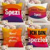 Fashion P-Paulaner Spezi Logo Pillow Case Comfort Sofa Bed Silky Elegant Invisible Zipper Custom Decorative Cushion Cover
